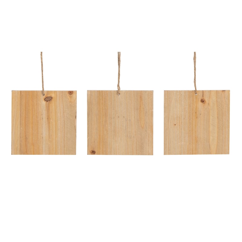 Transpac MDF Gold Accent Ornament Set of 3 Christmas Home Decorations - Multicolor