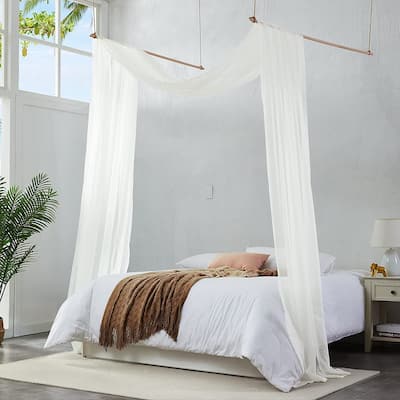 WARM HOME DESIGNS Bed Canopy Curtains Fabric for Canopy Bed