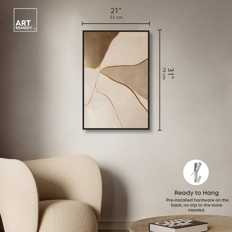 Taupe Terrain II Canvas by Art Remedy