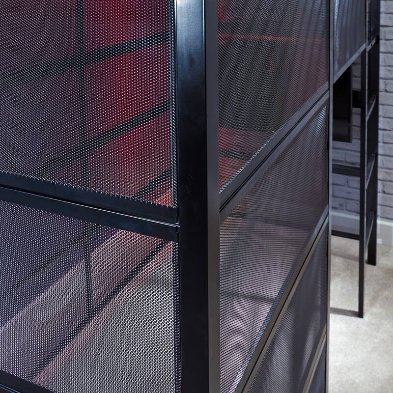 X Rocker Battle Den Gaming Bunk Bed with TV Mount, Twin, Black On