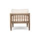 preview thumbnail 28 of 36, Christopher Knight Home Darla 4 Piece Outdoor Sleek Acacia Wood Seating Set with Water-Resistant Cushion