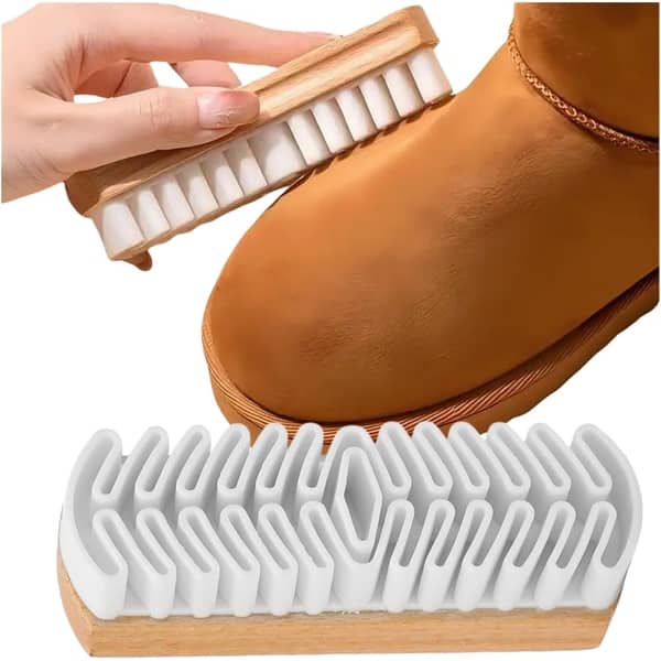 slide 2 of 7, Crepe Suede Rubber Brush for Cleaning UGG Boots