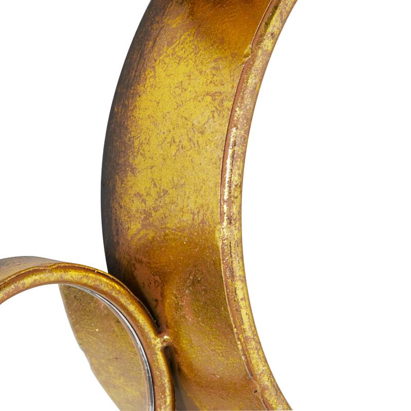 CosmoLiving by Cosmopolitan Gold Metal Bubble Cluster Room Wall Mirror