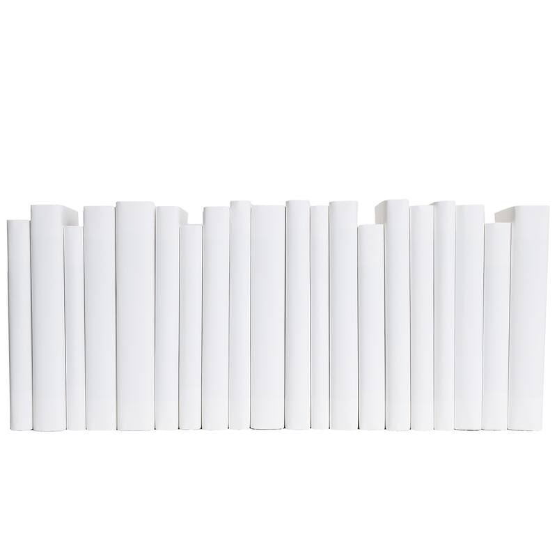 Books White Decorative Accessories: Snowfall Wrapped Color By The Foot