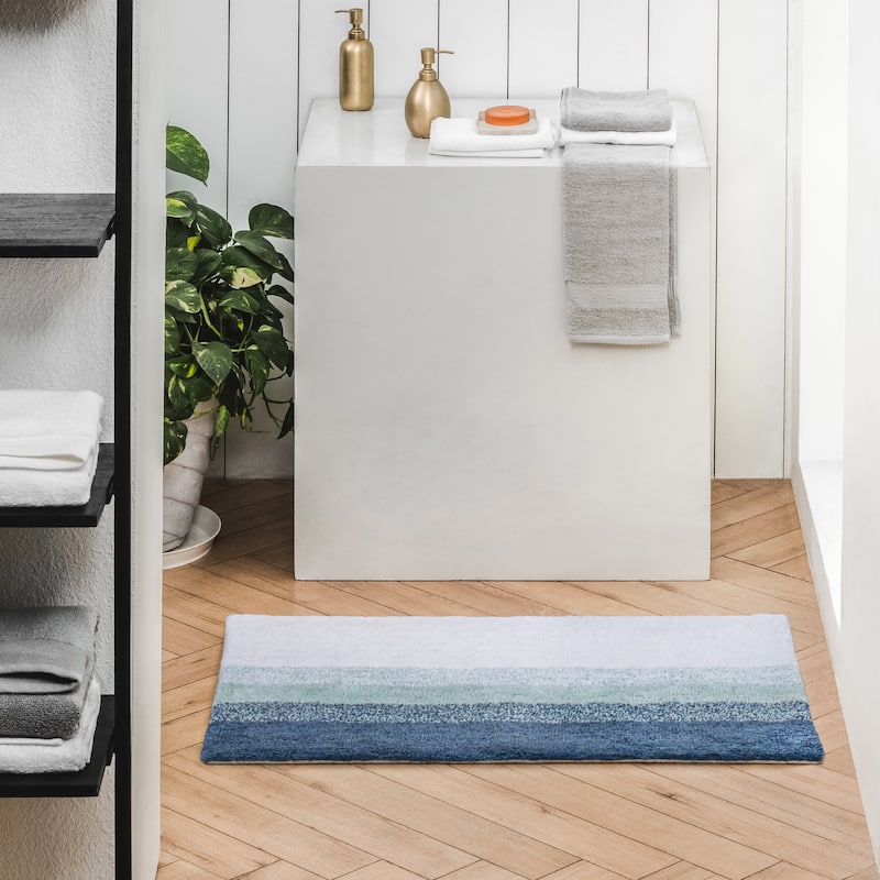 MH London Avebury Stripe Cotton Bath Mat