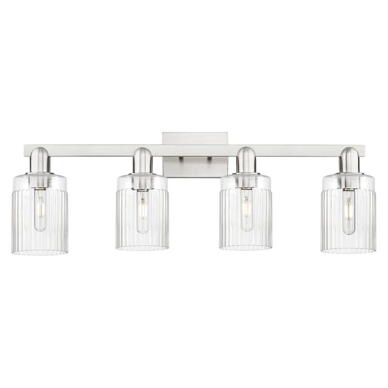Innovations Lighting 716-4W-11-32 Hadley Vanity Hadley 4 Light 32" - Brushed Satin Nickel / Clear