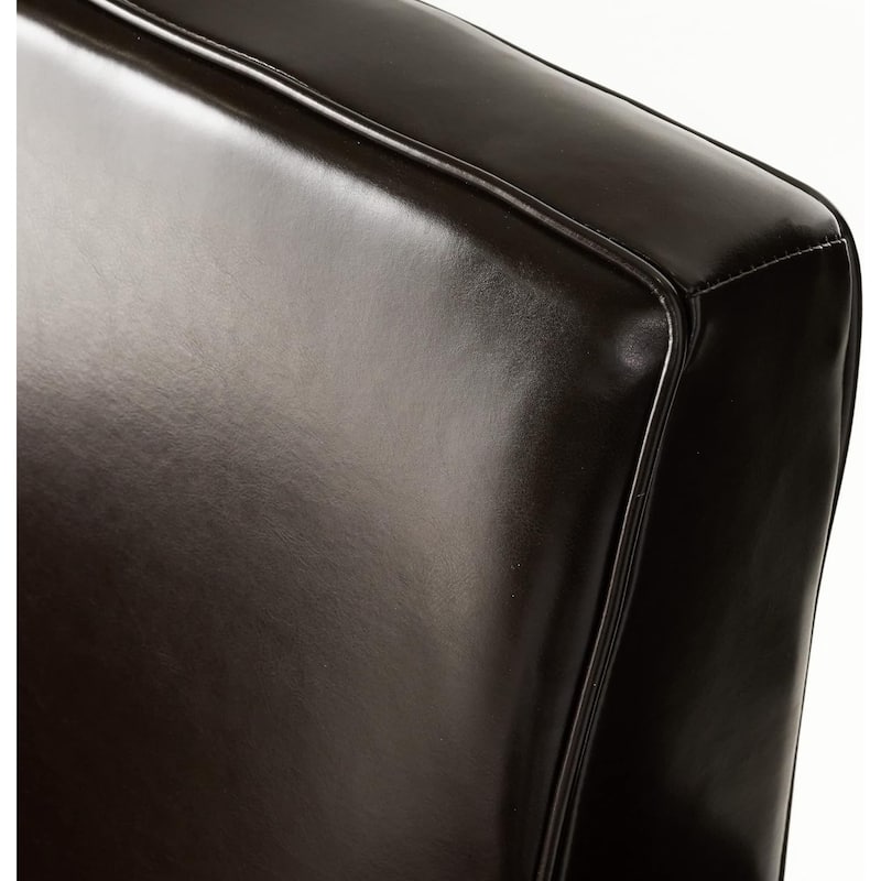 Freemont Brown Bonded Leather Club Chair by Christopher Knight Home