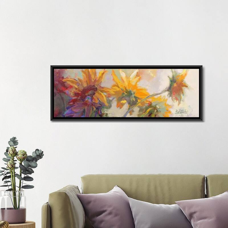 iCanvas "Three Long Blossoms" by Beth A. Forst Framed Canvas Print