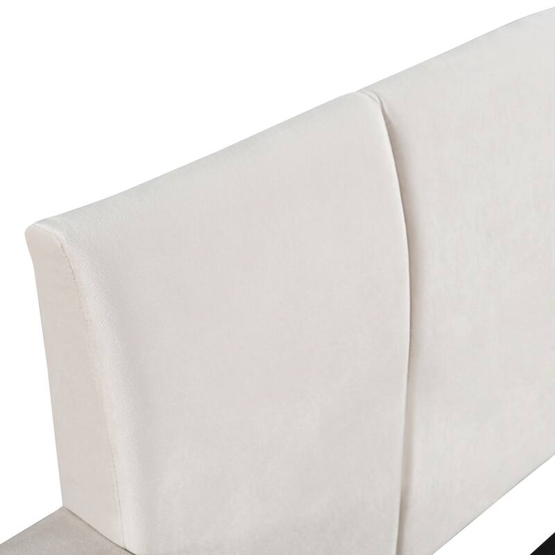 Upholstered Grounded Bed with Mother and Child Bed