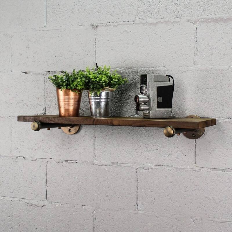 Somerville Farmhouse Industrial Wall Shelf