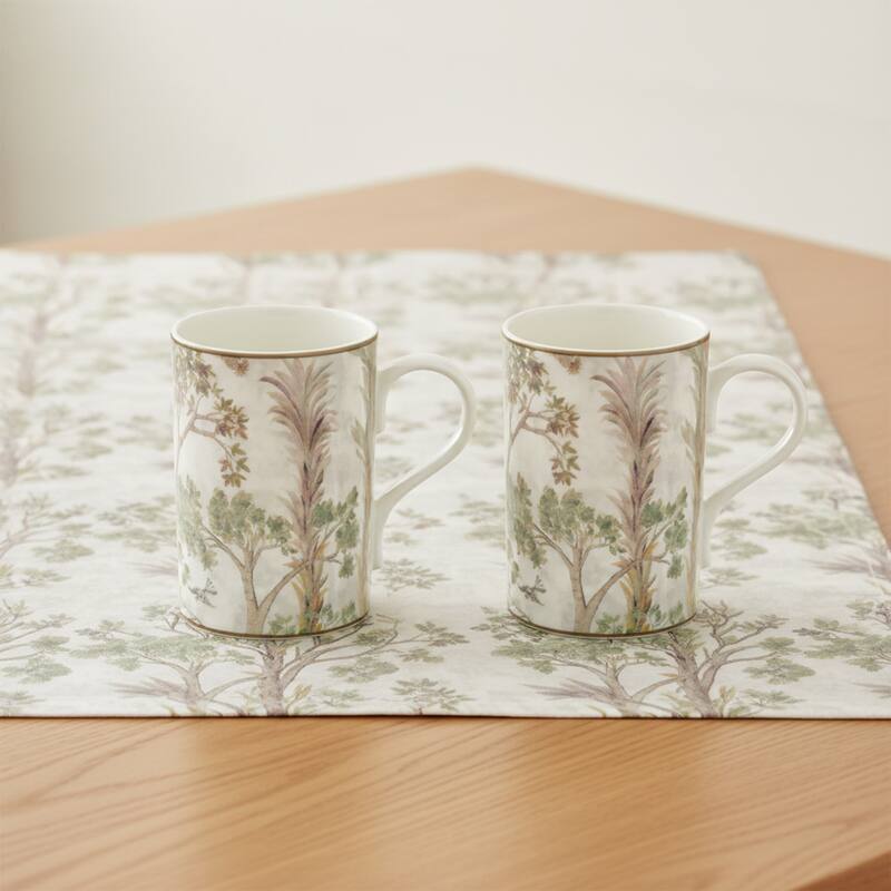 Spode Kit Kemp Tall Trees Mug, Set of 4