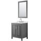 Option Dark Gray, Chrome Trim, Giotto Quartz Top