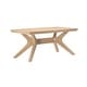 preview thumbnail 14 of 35, Plank and Beam Verso Rectangular Cross Leg Coffee Table - 40"