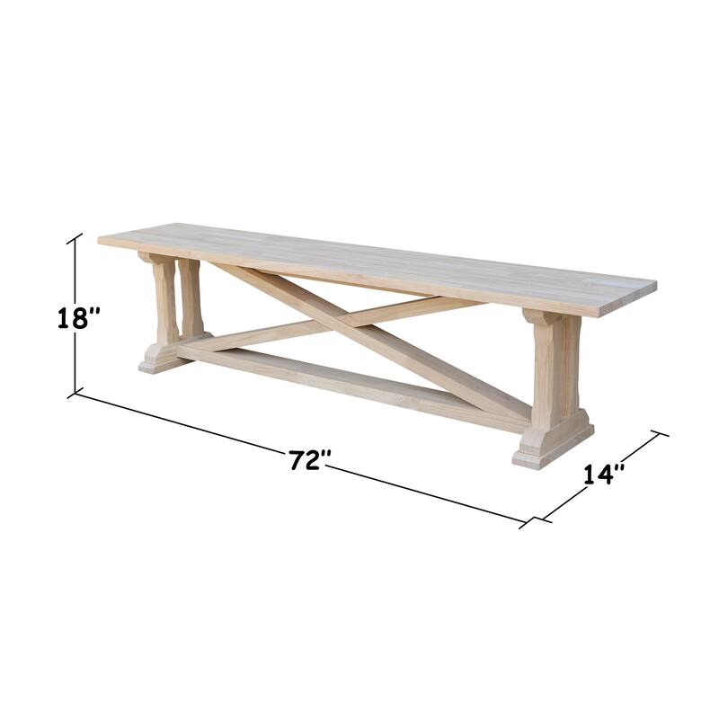 The Gray Barn Fairy Glen Unfinished Bench