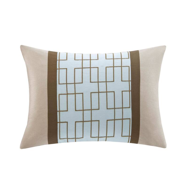 7 Piece Comforter Set Blue Queen