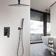preview thumbnail 31 of 54, YASINU 2 Function Ceiling Mounted Square Rainfall Shower Head Bathroom Shower System Sets