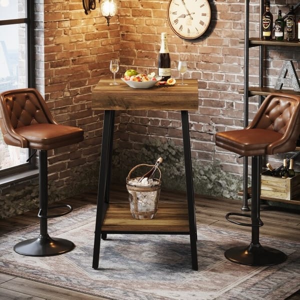Tabouret de bar industriel bois