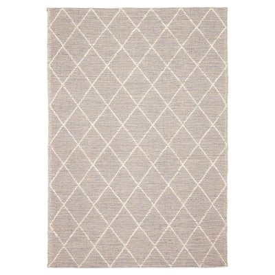 ECARPETGALLERY Braid weave Sienna Taupe Wool Rug - 5'1 x 7'5