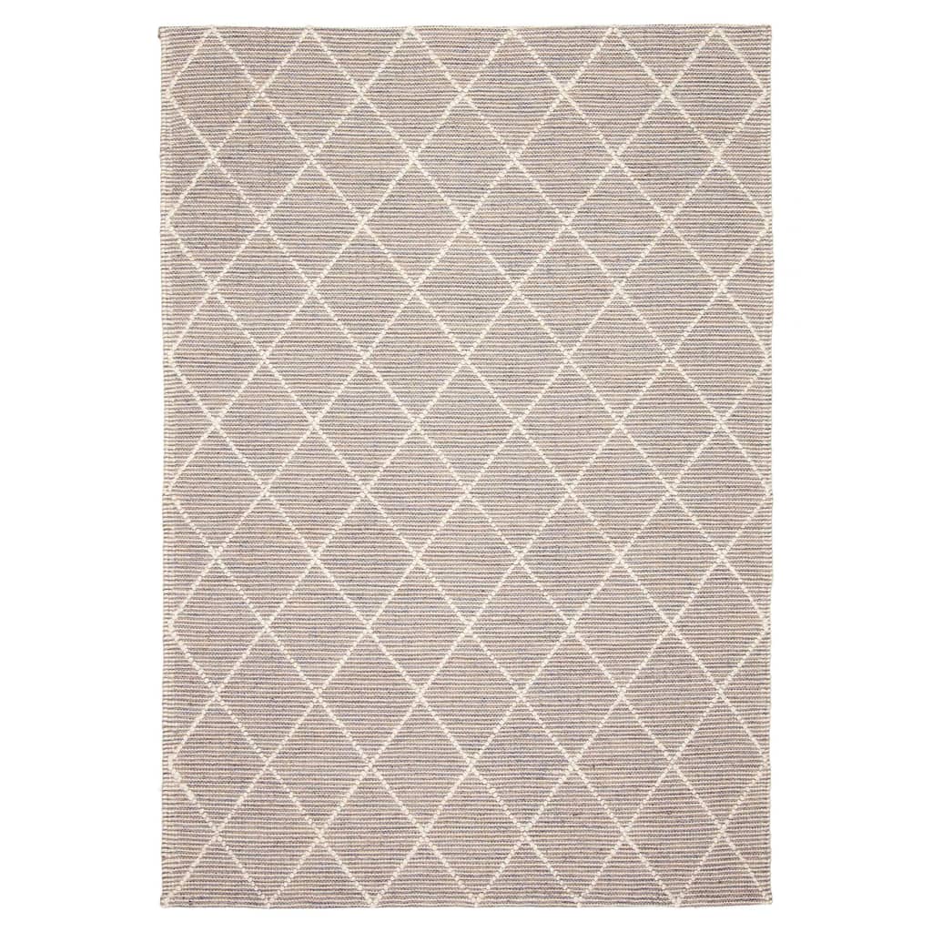ECARPETGALLERY Braid weave Sienna Taupe Wool Rug - 5'1 x 7'5