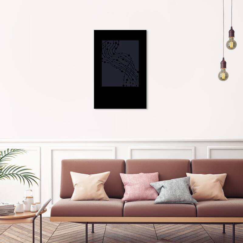 Wynwood Studio Canvas Advertising Art Boheme Abstract 12 Black and Tan Modern & Contemporary Wall Art Canvas Print - 20 x 30