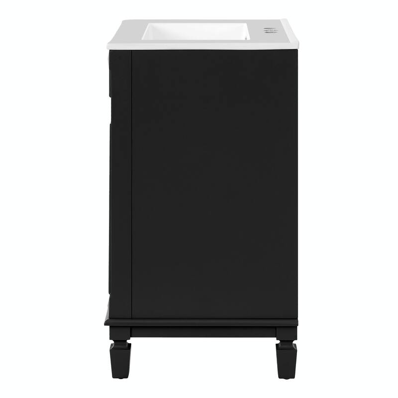 24'' Bathroom Vanity with Sink - Modern Storage Cabinet with 2 Soft-Closing Doors and Adjustable Shelf