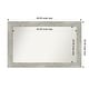 preview thumbnail 29 of 119, Dove Greywash Framed Non-Beveled Custom Wall Mirror, Bathroom Vanity Mirror Outer Size: 48 x 30