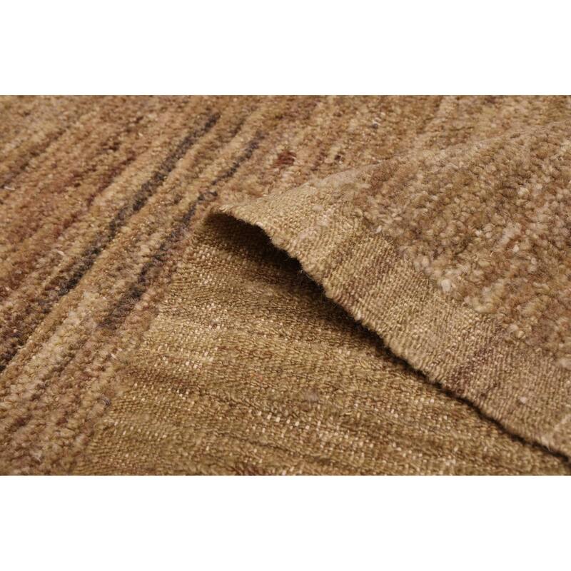 ECARPETGALLERY Hand-knotted Pak Finest Marrakesh Khaki Wool Rug - 6'4 x 9'1