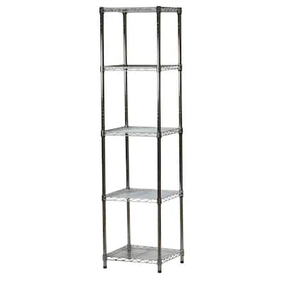 Shelving.com Chrome Wire Shelving with 5 Shelves - 18"d x 18"w
