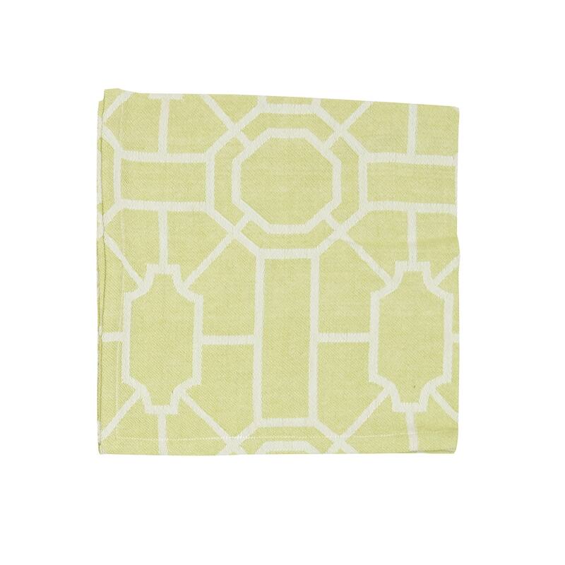 Trellis Peridot Cotton Napkin Set of 6 - Set of 6