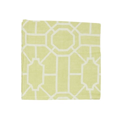 Trellis Peridot Cotton Napkin Set of 6 - Set of 6