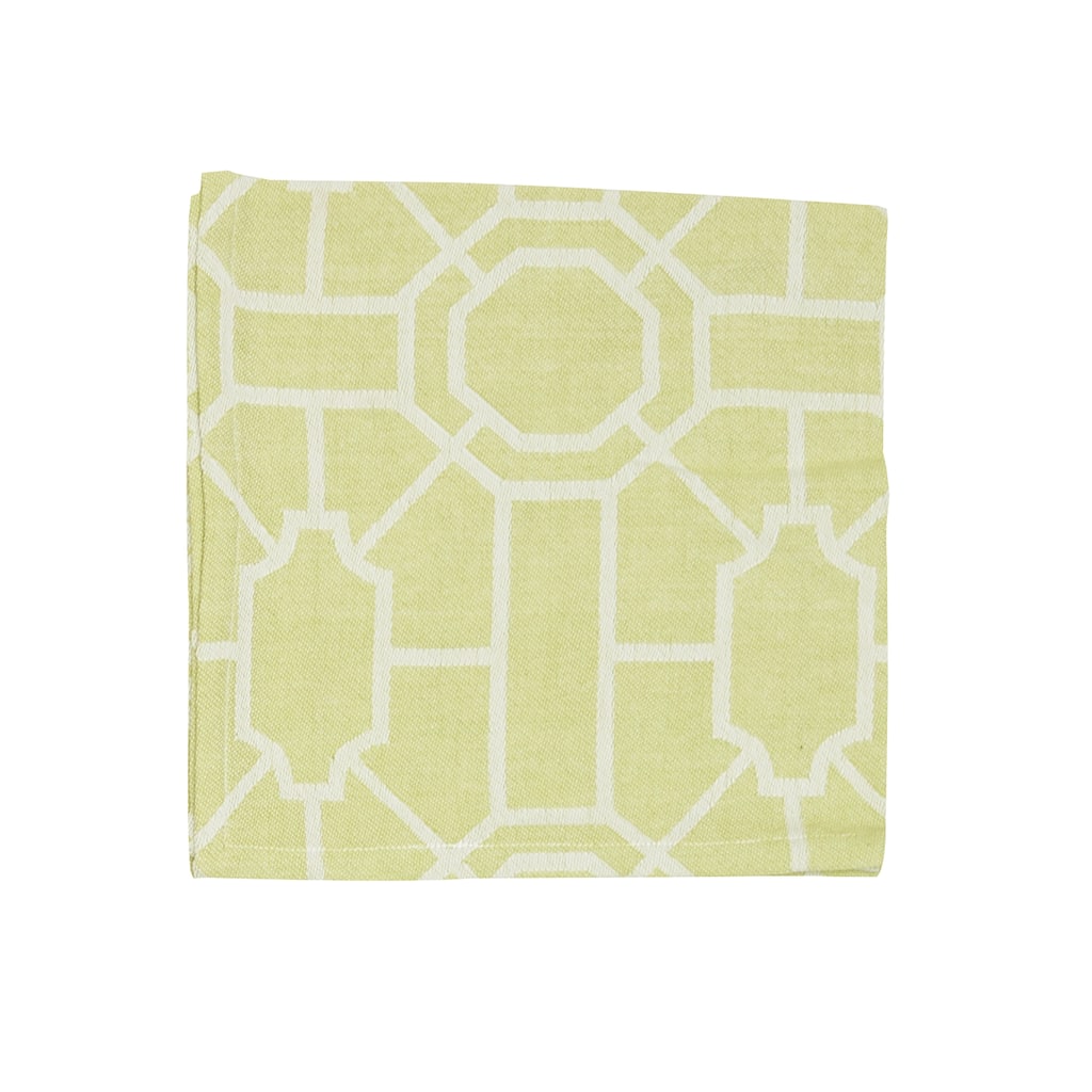 Trellis Peridot Cotton Napkin Set of 6 - Set of 6