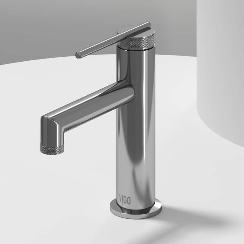 VIGO Sterling 7" H Single Handle Single Hole Bathroom Faucet