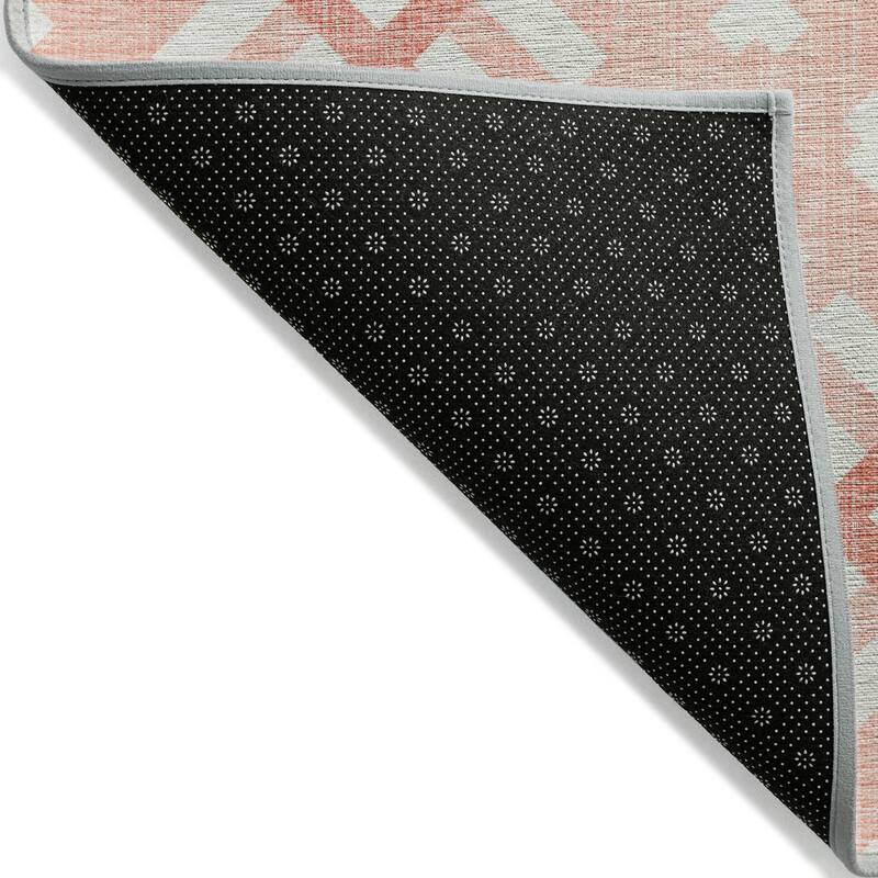 Machine Washable Indoor/ Outdoor Chantille Contemporary Trellis Rug
