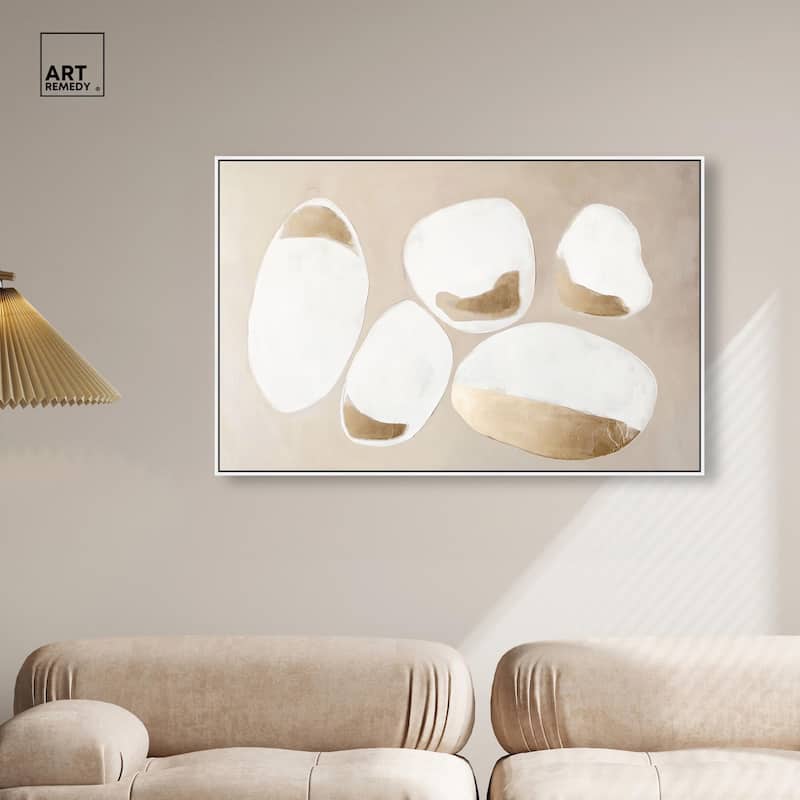 Gilded Cairn II Canvas by Art Remedy