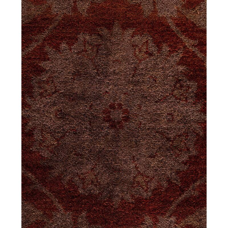 Overdyed One-of-a-Kind Hand-Knotted Area Rug - Red - 10' 1" x 14' 1"