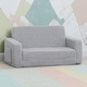 preview thumbnail 3 of 13, Delta Children Cozee Flip-Out Sherpa 2-in-1 Convertible Sofa to Lounger for Kids