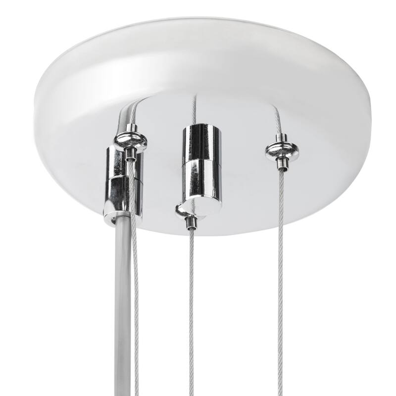 SAFAVIEH Lighting Rejane Pendant - 17.8"x17.8"x9.25-80.5" - Blue Crackle - 18Wx18Dx81H