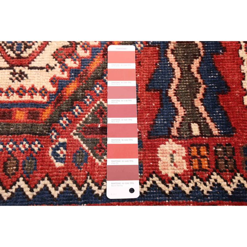 ECARPETGALLERY Hand-knotted Anatolian Vintage Red Wool Rug - 4'11 x 6'2