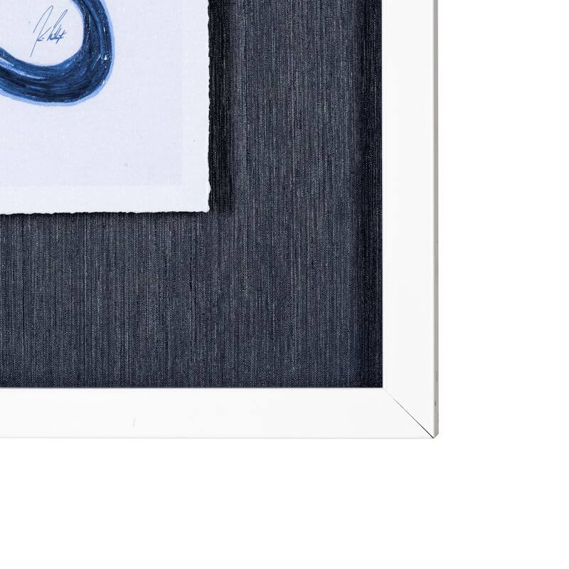Koi Fish Blue I Framed Art Print