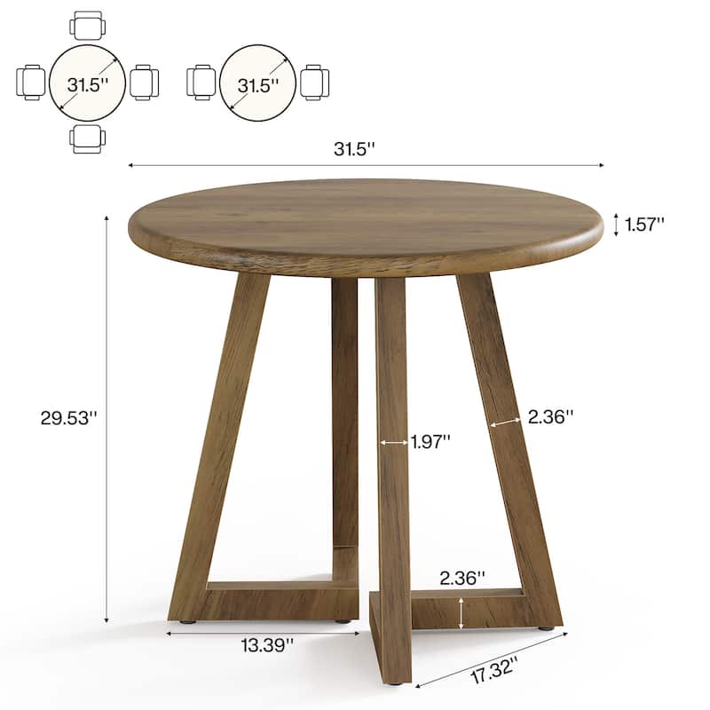 31.5-Inch Kitchen Table for Dining Room, Living Room
