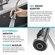 preview thumbnail 71 of 139, Kraus Britt Commercial 3-Function 1-Handle Pulldown Kitchen Faucet
