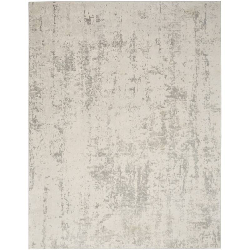 Power Loomed Abstract Modern Durable Area Rug