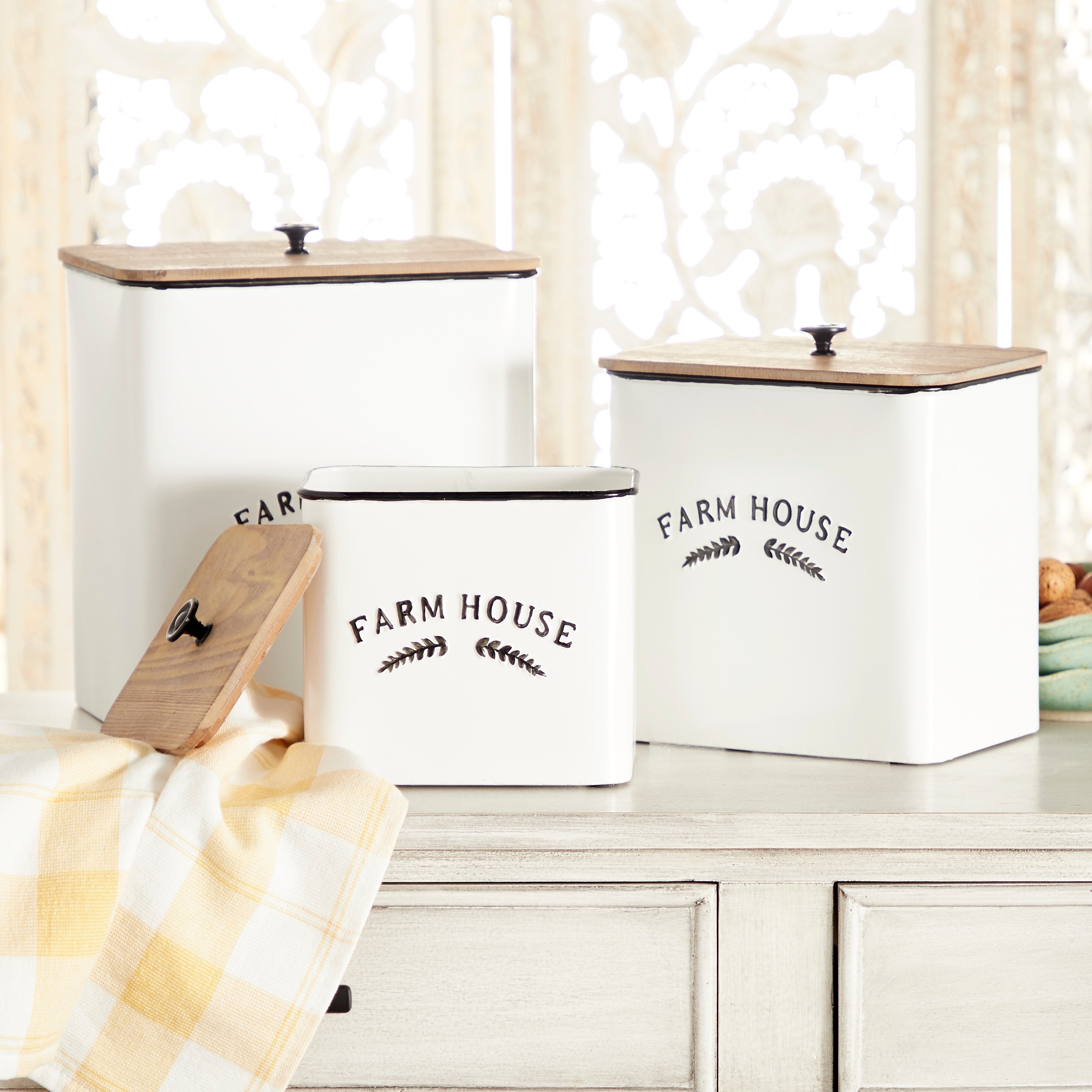 Farmhouse sales kitchen canisters