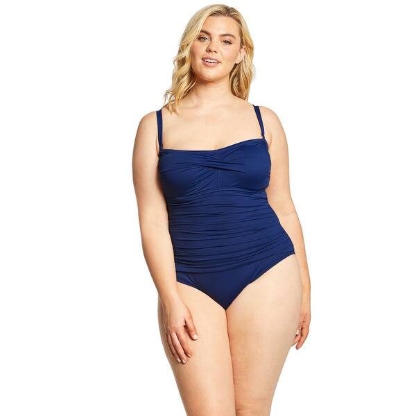 Shop Ralph Lauren Women Plus Size Beach Club Solid Twist Bandeau