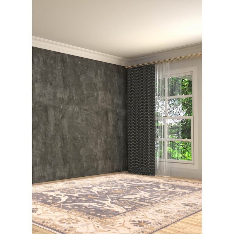 ECARPETGALLERY Hand-knotted Royal Oushak Charcoal Wool Rug - 10'0 x 14'1