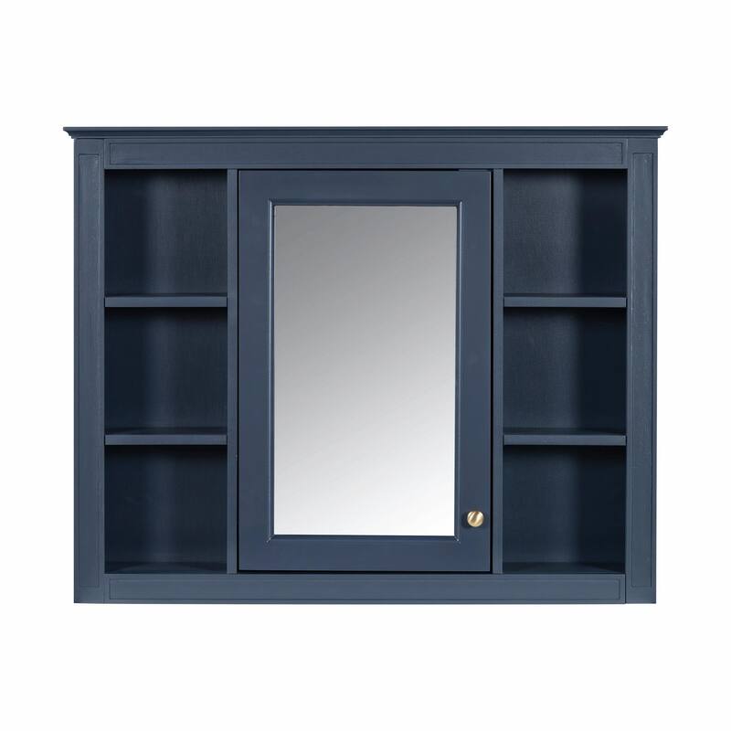 36'' Bathroom Vanity with Top Sink - Modern Storage Cabinet with Mirror