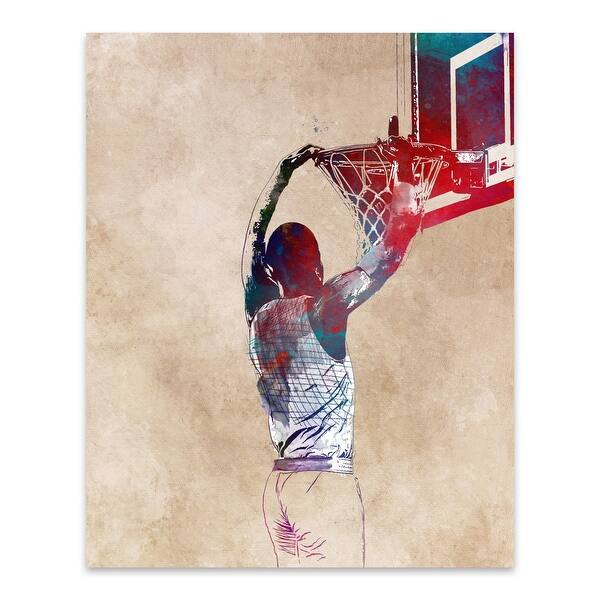 Shop Basketball Sports Basketball 7 Metal Wall Art Print