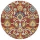 preview thumbnail 23 of 121, SAFAVIEH Fiorello Handmade Blossom French Country Wool Area Rug 3' Round - Red/Multi - Round