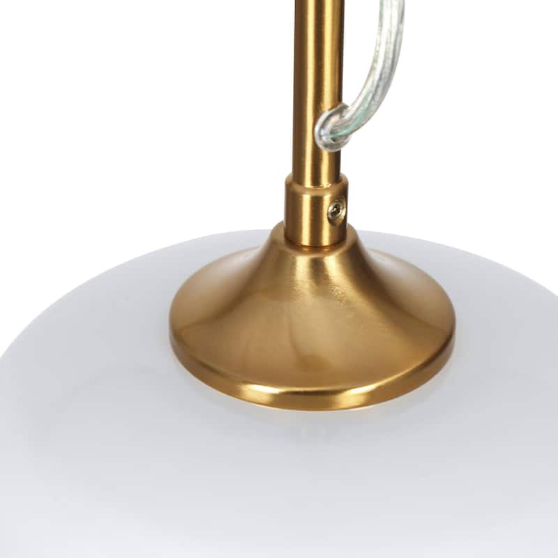 Modern Farmhouse Black Gold 1-Light Pendant Light Dome Island Lights for Dining Room