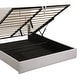 preview thumbnail 22 of 30, Queen Size Bed Grounding Platform Bed with Hydraulic Storage Upholstered Low Profile Bed Wingback Bed with Metal Legs